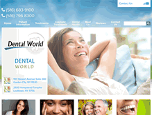 Tablet Screenshot of dentalworldny.com